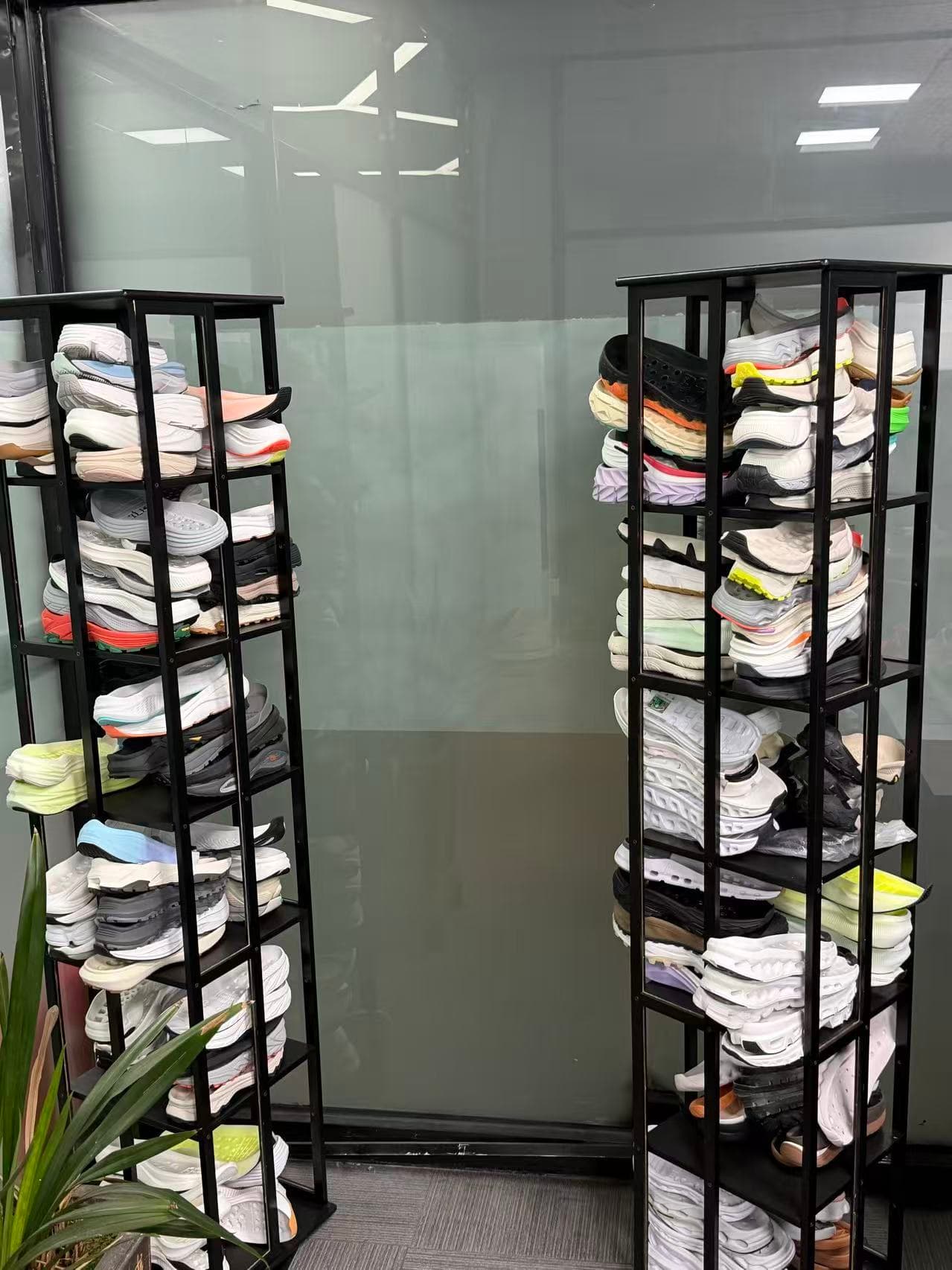 Footwear component references organized for development comparison